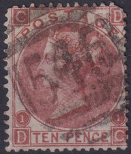 Great Britain 10 P Mi.Nr. 32 Victoria Cancelled, 1867 (Mi. 200,-€)
