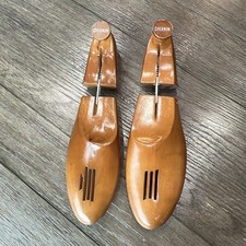 Vintage Chernin Cedar Wood Shoe Forms Inserts Stretchers Antique Collectible