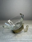 Anchor Hocking MCM Chip Dip & Clip Bowl Replacement Dip Bowl & Gold Tone Bracket