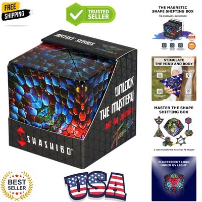 Shape Shifting Box -  STEM Fidget Toy with Ultra Strong Magnets - Puzzle Cube...