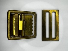 WWII UNITED STATES MARINE CORPS BRASS UNIFORM BELT BUCKLE - USMC Vintage