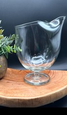 MCM Holmegaard Elsinore Clear Glass Martini Pitcher Scandinavian Pinched Snout