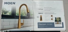 MOEN Maureen 87493BG Brushed Gold 1 Handle High Arc Pulldown Kitchen Faucet-NEW