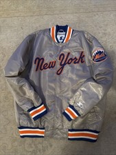 Starter X Packer GIII Jacket Satin XL RARE Road Script Bomber New York Mets VTG
