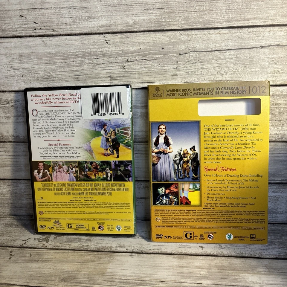 NEW! The Wizard of Oz DVD (1939/2013 Release) Sealed W/Slip Ships FREE! - Image 3 of 4