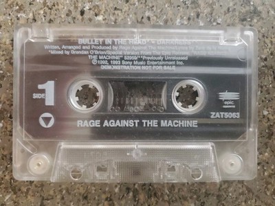 Rage Against the Machine Bullet In The Head Darkness Cassette Single Demo NFS