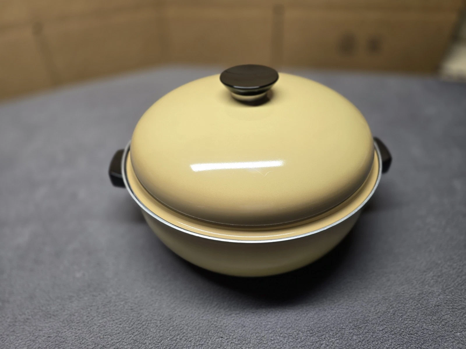 Vtg Regal Ware Aluminum Gold Dutch Oven Roaster Steamer Non-Stick Pot 12 ½” Rack