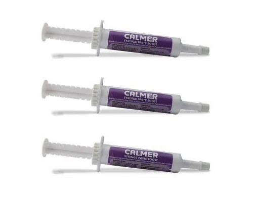 3 x 30ml Nettex Calmer Syringe Paste Boost  Horse Equine Stress Reducing