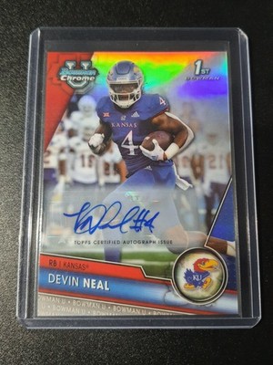 Devin Neal - Bowman University 2023 - Saints - 1st - Refractor - Auto - /499