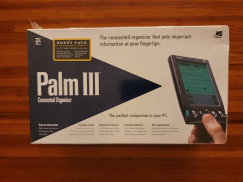 NEW IN BOX Vintage Palm III Connected Organizer HAND PC Computer PDA 3Com Tech
