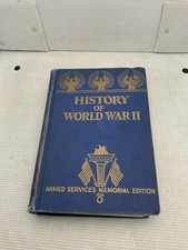 Preowned History Of World War Il Hardback Book-Armed Services Memorial Ed 1945