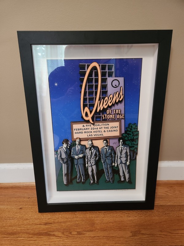ULTRA RARE Queens of the Stone Age 3D Print 1/1 QOTSA  Las Vegas 2/22/03 Hampton