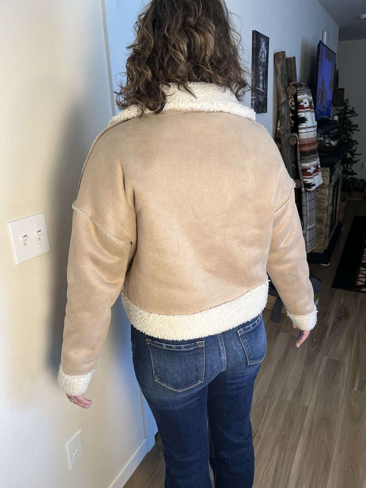 Stella Tweed Collared Button Jacket Beige Ivory L… - image 2