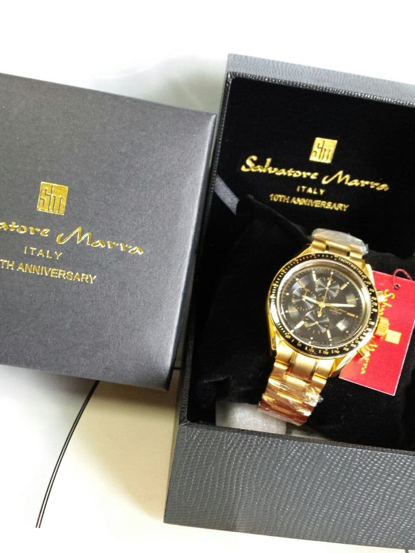 Gold IP coating Multifunction chronograph 100M wa… - image 4