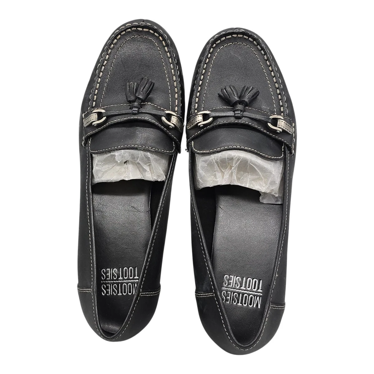 Mootsies Tootsies Black Leather Slip-On Loafers women’s size 8 Vintage Mootsies Tootsies Black Leather Mules Size 7, Slip  main image 3
