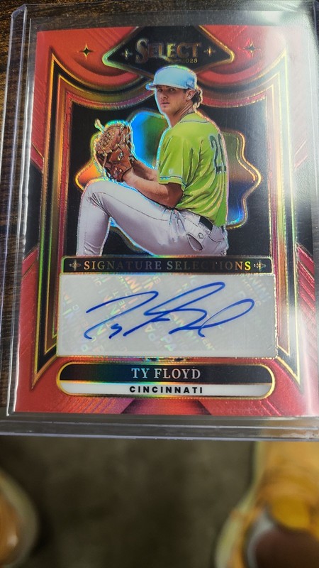 Panini 2025 Select Baseball Ty Floyd SS-TF Signature Selections Prizm Auto 37/99