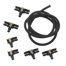 Fit EcoDiesel 3.0L Ram Grand Cherokee Fuel Injector Return Line Fitting Hose Kit