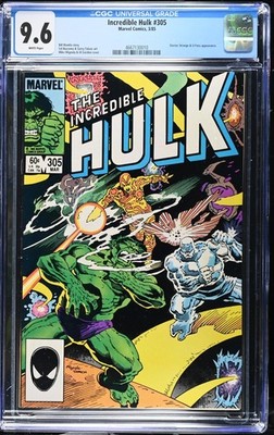 Incredible Hulk #305 CGC 9.6 Marvel Comics, 3/1985 Doctor Strange & U-Foes App