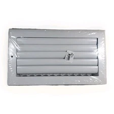 Hart & Cooley 12"x6" Aluminum Curved Blade Register Multi-Shutter Damper, 1-Way