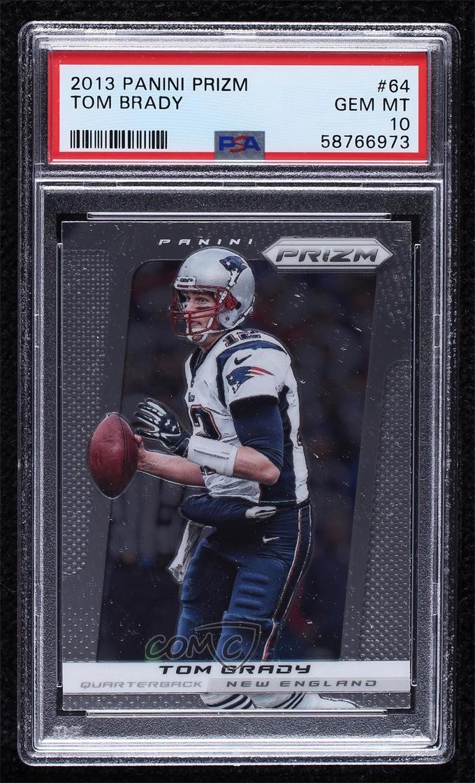 2013 Panini Prizm Tom Brady #64 PSA 10 GEM MT 0ae
