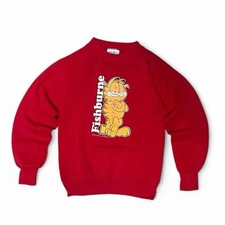 Rare Vintage 1978 Garfield Sweatshirt, Youth Large 14-16, Jim Davis Made In USA