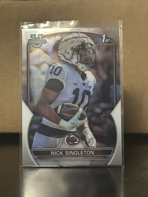 2022 Bowman Chrome U #87 Nick Singleton Penn State Football