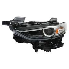 Labwork Left Headlight For 2019-2021 Mazda 3 LED Lamp NON-AFS Black Housing