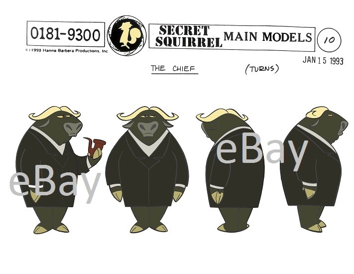 secret squirrel chief favorite tobacco flavor SECRET SQUIRREL MAIN MODEL SHEET