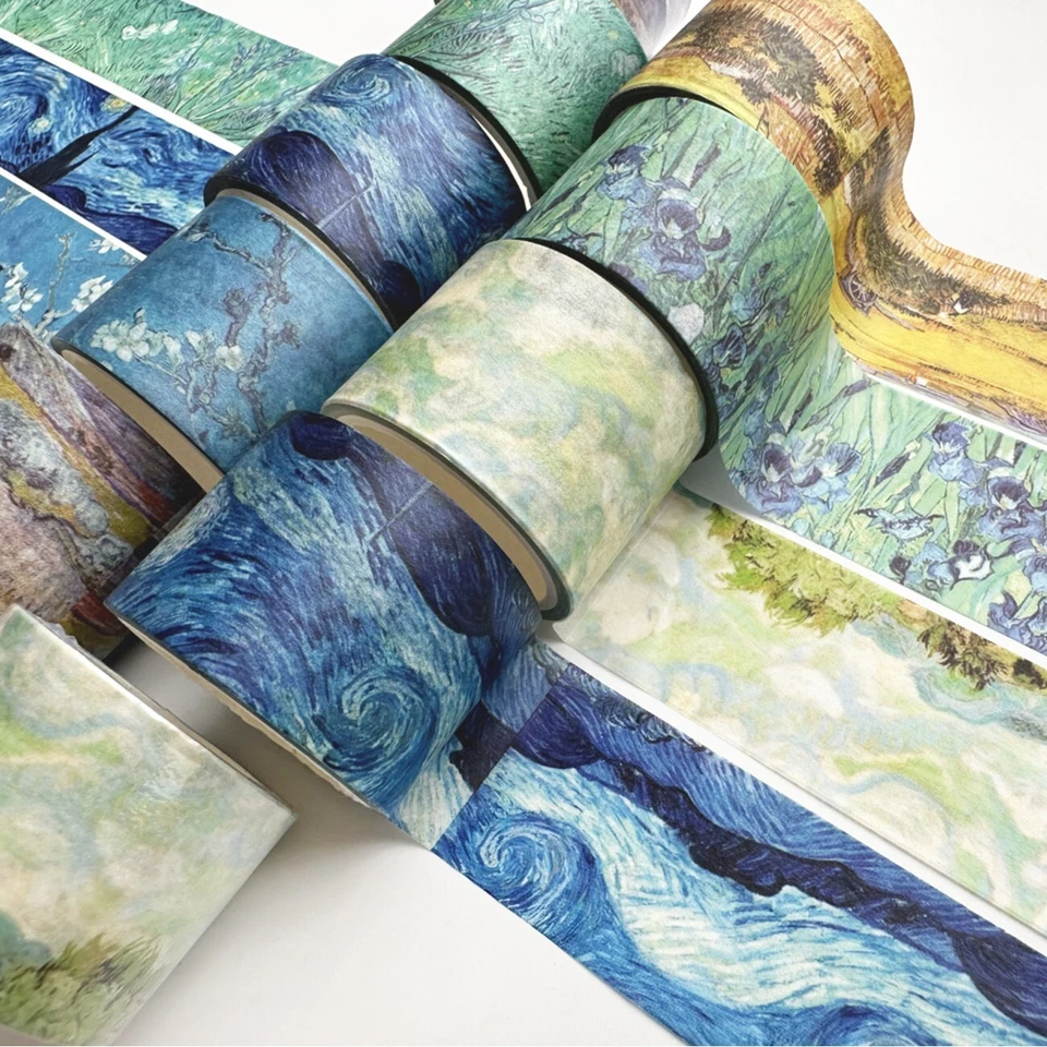 5m Van Gogh painting Washi Tape|Gift Wrapping|Scrapbooking | Craft |Collage| DIY - image 2 of 4