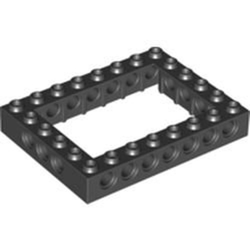 32532 LEGO® Technic, Brick 6 x 8 Open Center, 2 piezas, black, nuevo