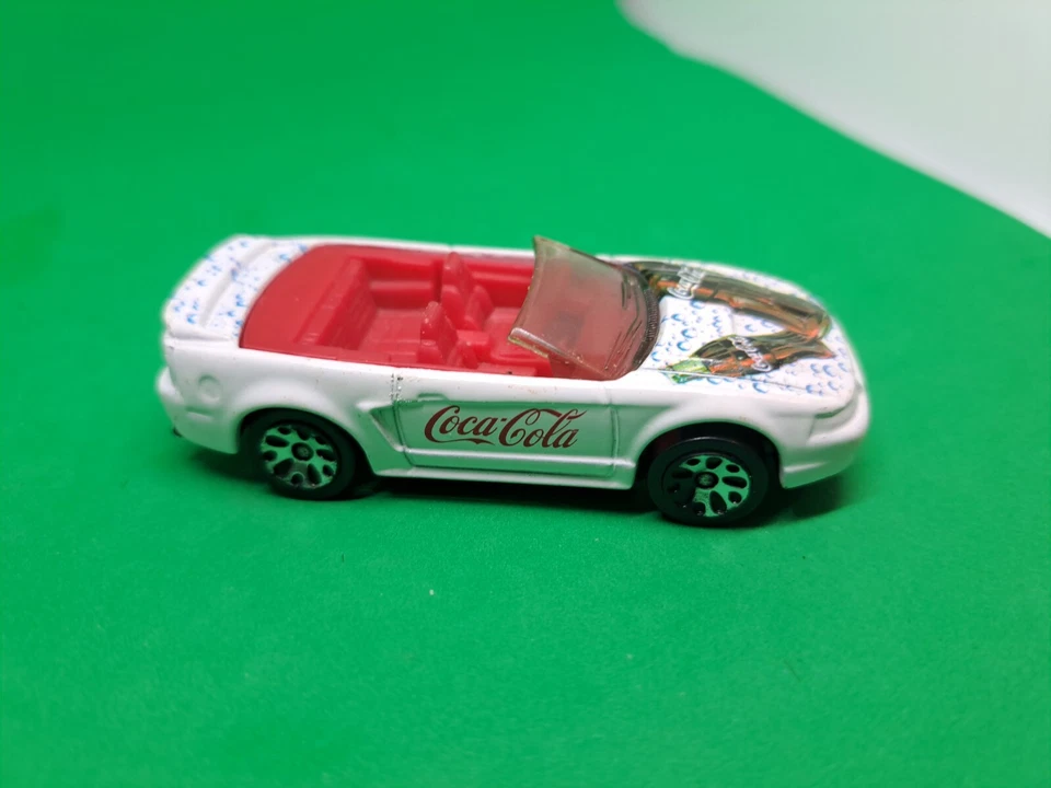 Matchbox 50 Years Coca-Cola #4 1999 Ford Mustang Mattel Wheels 1:64 - Image 3 of 4