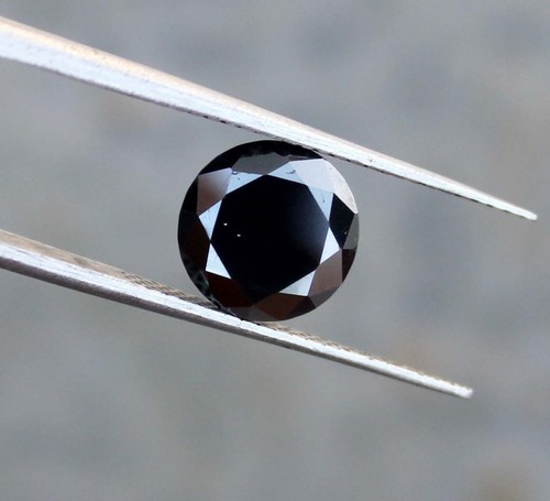 Certificado 2,15 quilates diamante negro solitario excelente corte fabricación de joyas para anillo - Imagen 4 de 17