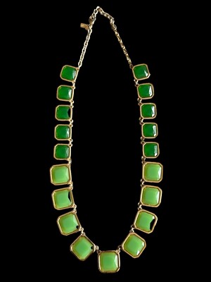 Kate Spade Necklace Frame Of Mind Graduated Emerald Green Squared Away 