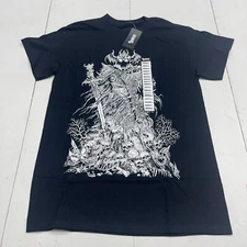 Spencer’s Black Graphic Skull Short Sleeve Tee Shirts Mens Size Small New