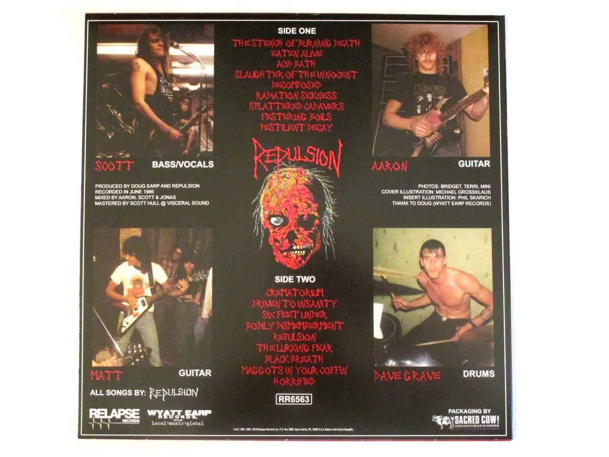 洋楽 Repulsion Horrified REPULSION HORRIFIED LP OXBLOOD COLOR VINYL | eBay