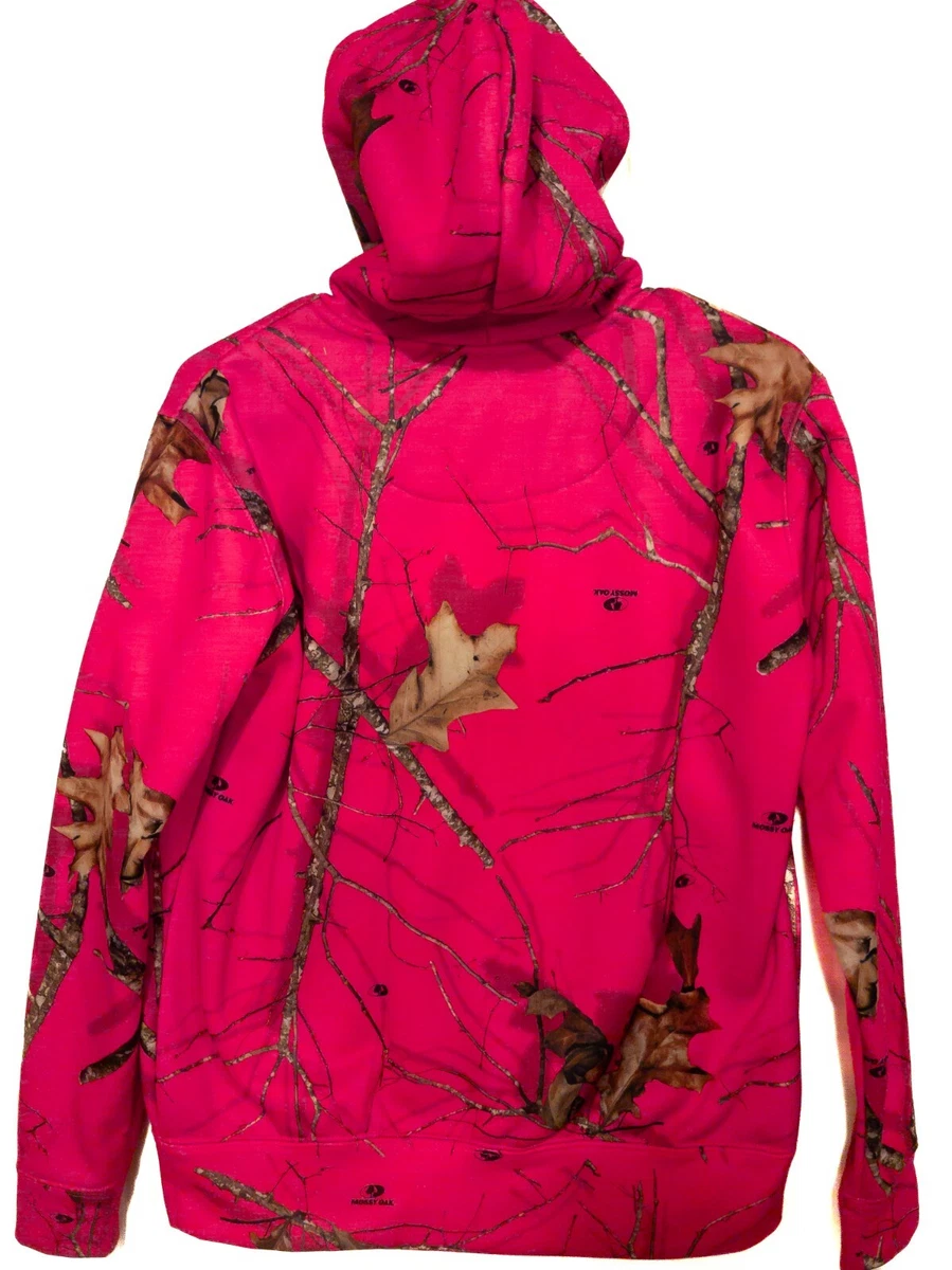 Mossy Oak Pullover Hoodie Sweatshirt Womens 4 6 Small Pink Camo