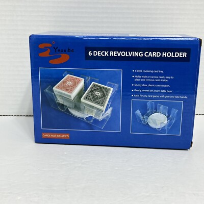 6 Deck Revolving Card Holder Tray/ Yuan-He New
