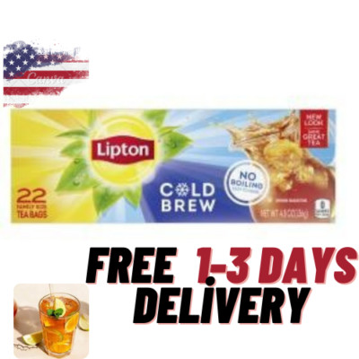 Lipton Family Size Cold Brew Iced Black Tea - Caffeinated 1 Pack