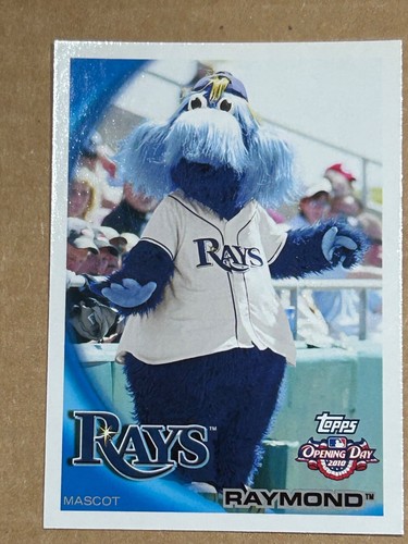 RC 2010 Topps Opening Day Mascot #M22 Raymond Tampa Bay Rays Pack Fresh New!