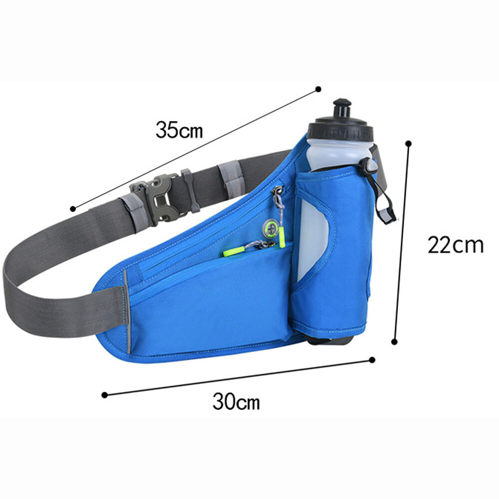Sports Waist Bag Running Belt Bag With Water Bottle Holder Unisex