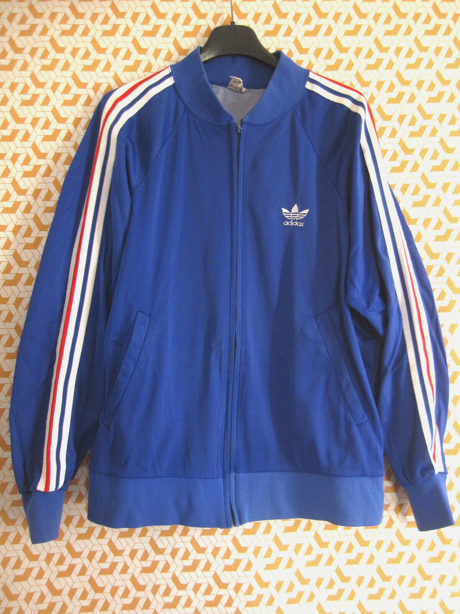 Veste Adidas Ventex Equipe de France 70'S Vintage Jacket Bleu ATP
