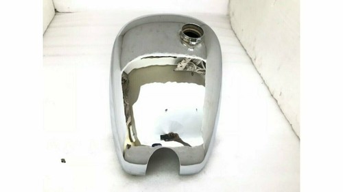FIT FOR NORTON ES2 CHROME STEEL PETROL TANK 1952( 2 side hole for knee pads - Picture 3 of 5