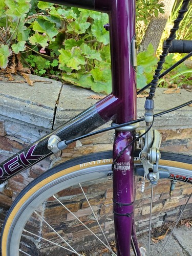 1995 TREK 2120 Carbon Fiber Road Bike- Ice Violet 62 CM frame-Needs a tune up - Picture 4 of 12