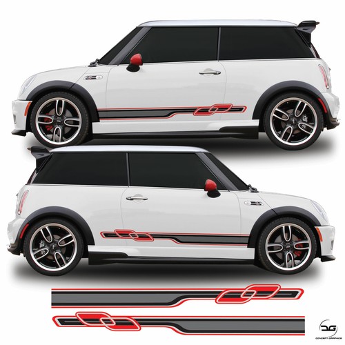 Race Seitenstreifen für R53 Mini Cooper S One Gen 1 Vinyl Aufkleber Sticker Grafik - Bild 1 von 2