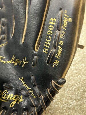 Rawlings Ken Griffey Jr. Baseball Glove RHT Black Leather Fastback