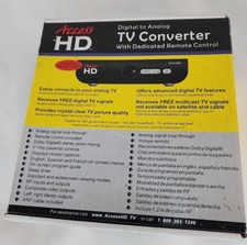 Access HD DTA1050 Digital To Analog TV Converter Box with Remote Control