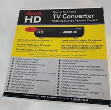 Access HD DTA1050 Digital To Analog TV Converter Box with Remote Control