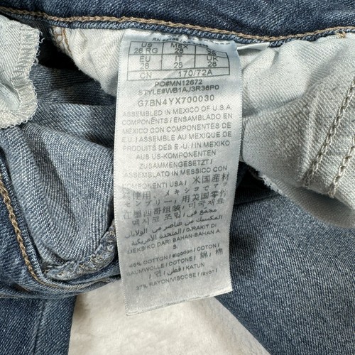 Guess Los Angeles Jeans Sexy Curve Denim Blue Distressed Stretch Low Rise Sz 28 - Picture 9 of 12