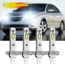 4X H1 H1 Combo 55W 11000LM LED Headlight High Low Beam Kit Bulbs White 6000K
