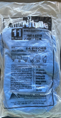 Summit Glove #570BL AmbiNitrile Nitrile Exam Gloves, Size 12 - Qty: 12 Pair NEW